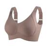 Ladies, No Underwire, Seamless Bra, High Elasticity, Solid Color, Wide Shoulder Straps, Detachable Bra Pads, Daily Wear, Comfortable