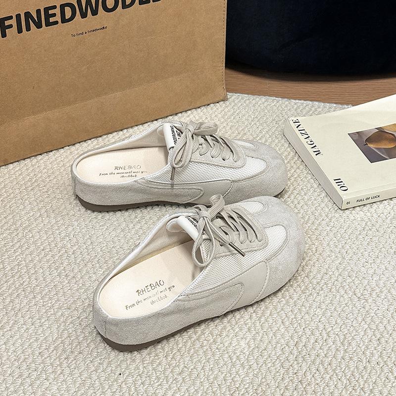 

Мягкая кожа ретро внутренняя высота сумка голова полушлепанцы женские верхняя одежда женская обувь весна и лето новые шнуровка сетка Birkencool шлепанцы 40 бежевый