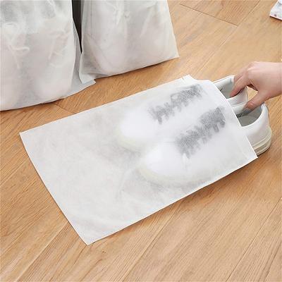 10/20 pièces Sac de Rangement pour Chaussures Organisateur de Placard Sac Portable de Voyage en Intissé Poche Imperméable Sacs Suspendus Classés pour Vêtements