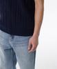 Musinsa Standard Cotton Cable V-Neck Knit Vest [Navy]