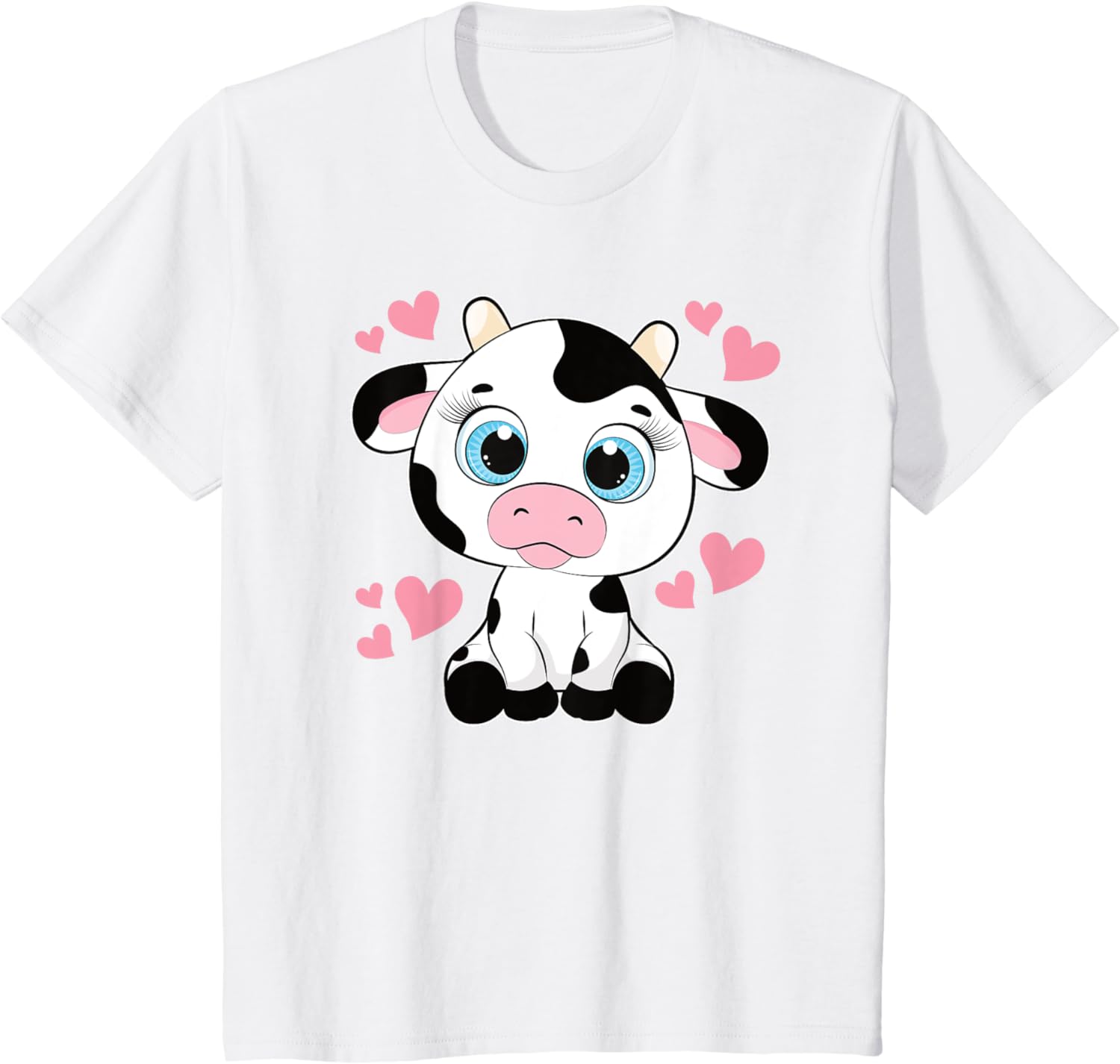 

Футболка з милим коров ячим принтом Kawaii Cow Lover для жінок, дівчат і дітей L