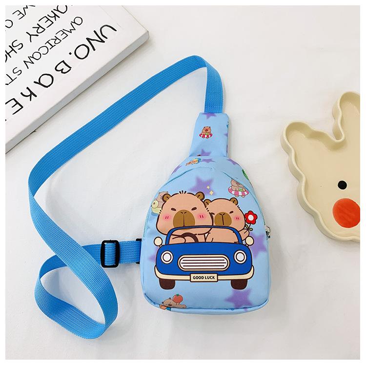 School bag Kapibara new children's change bag foreign style shoulder messenger bag casual