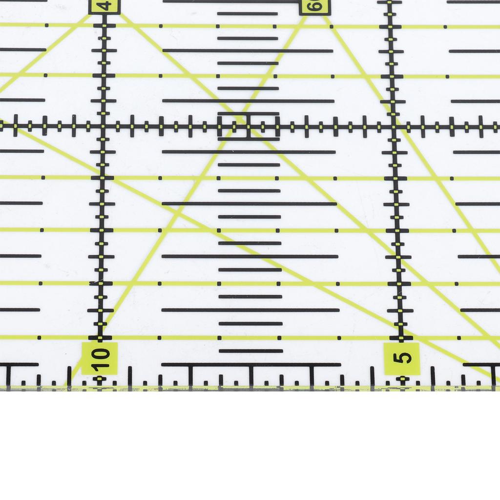 4PCS Quilting Ruler Acrylic Sewing Quilting Cutting Ruler with Double Colored and Grid Lines
