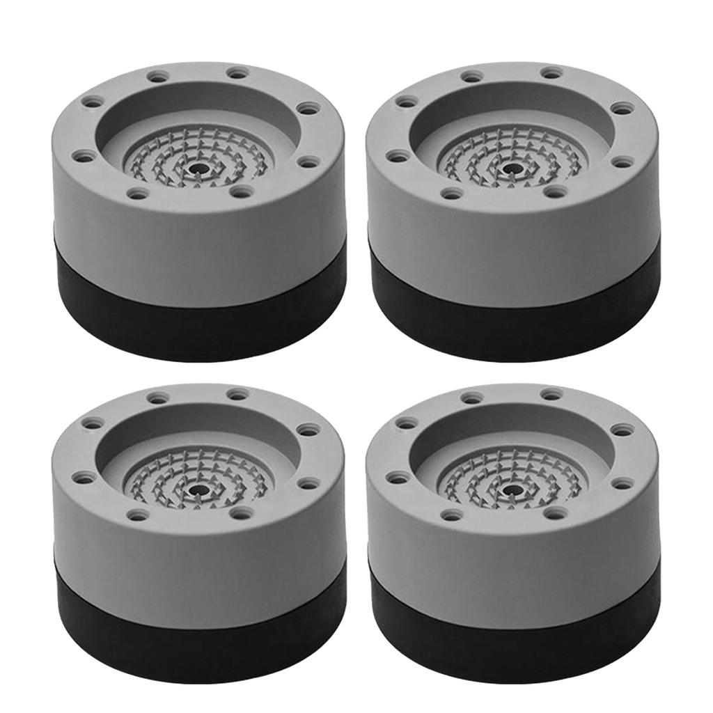 4Pcs Washer Dryer Anti Vibration Pad Anti Slip Heightening Pad for Washing Machine Refrigerator