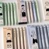 4pcs Silent Pens Set Cartoon Design TacoTaco 0.5mm Ballpoint Black Color Quick-dry Gel Ink for Writing Office School A3015