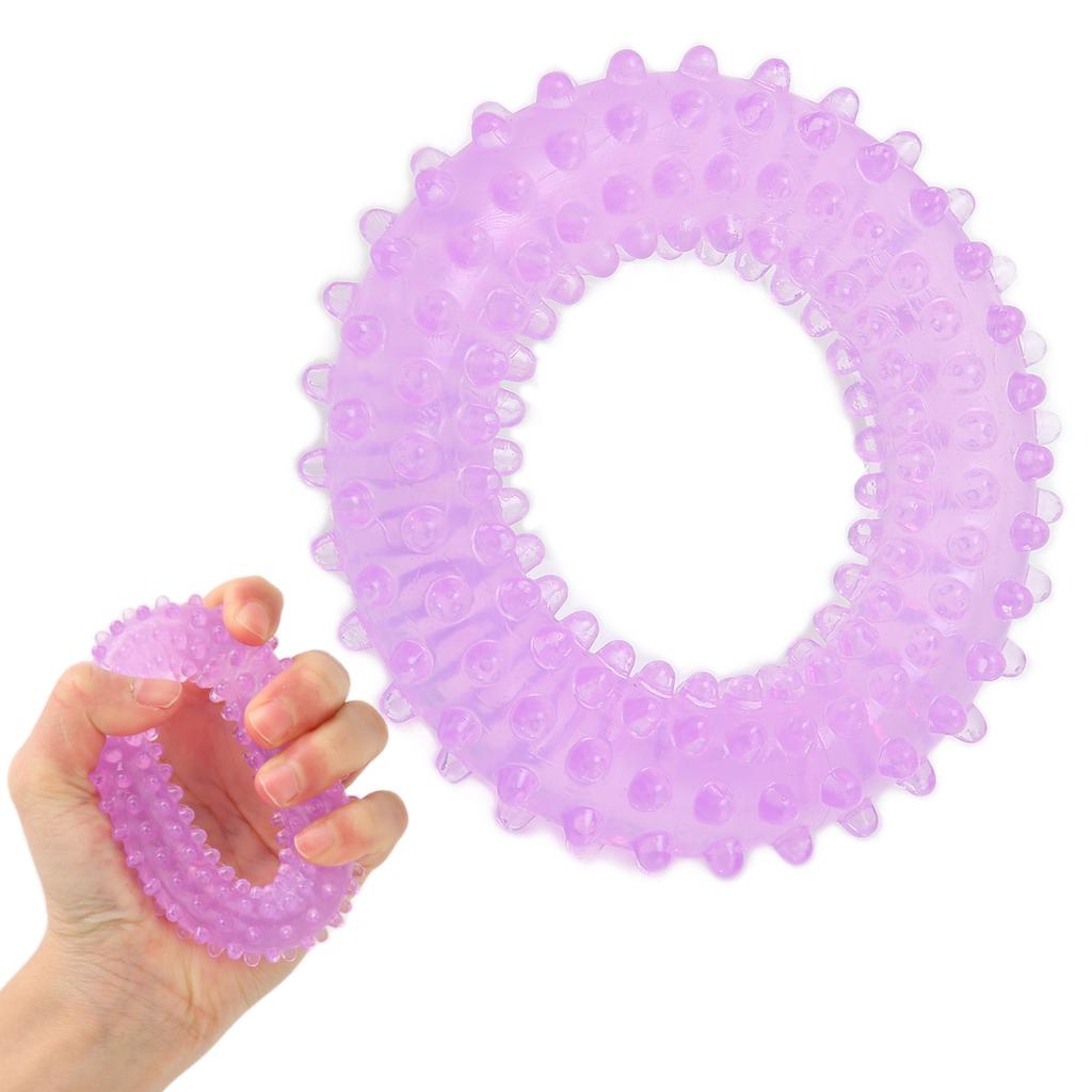 Finger Strengthener Annular Design Protruding Dot Design Good Elasticity Rehabilitation Grip for   Home
