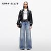 MISS SIXTY 2025 Spring Women's Retro High-Waist Straight-Leg Jeans with Double Belt