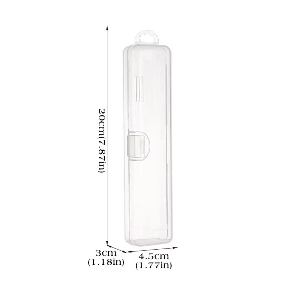 Dustproof Makeup Brush Storage Box Transparent Desktop Cosmetic Storage Container  for Women Girls