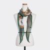 Shop   Women S K Made tranS. Geo Diamond checK Long Tie Scarf Green Drn wSc26011