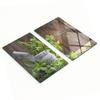 Stylish And Durable Glass Boards With Herb Mortar Print 2X30X52 Cm