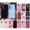 Phone Case For Samsung A17 A55 A16 A56 A35 A15 A53 A54 A33 A34 A25 A05S A52 A52S A07 A26 A06 Love Pink Heart