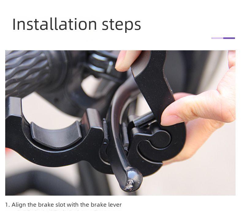 Univerzální zámek proti krádeži elektrického vozidla: Brzda z lehké slitiny, řídítka, plyn, skútr, motocykl a ochrana klaksonu