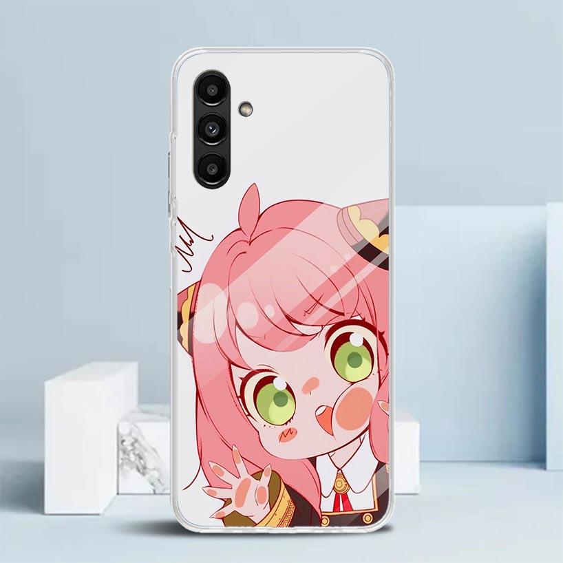 S-Spy Family Anya Cover for Samsung Galaxy A17 A37 A57 A16 A26 A36 A56 A15 A14 A55 Phone Case A13 A53 A25 A35 A24 A34 A23 A33 Ga