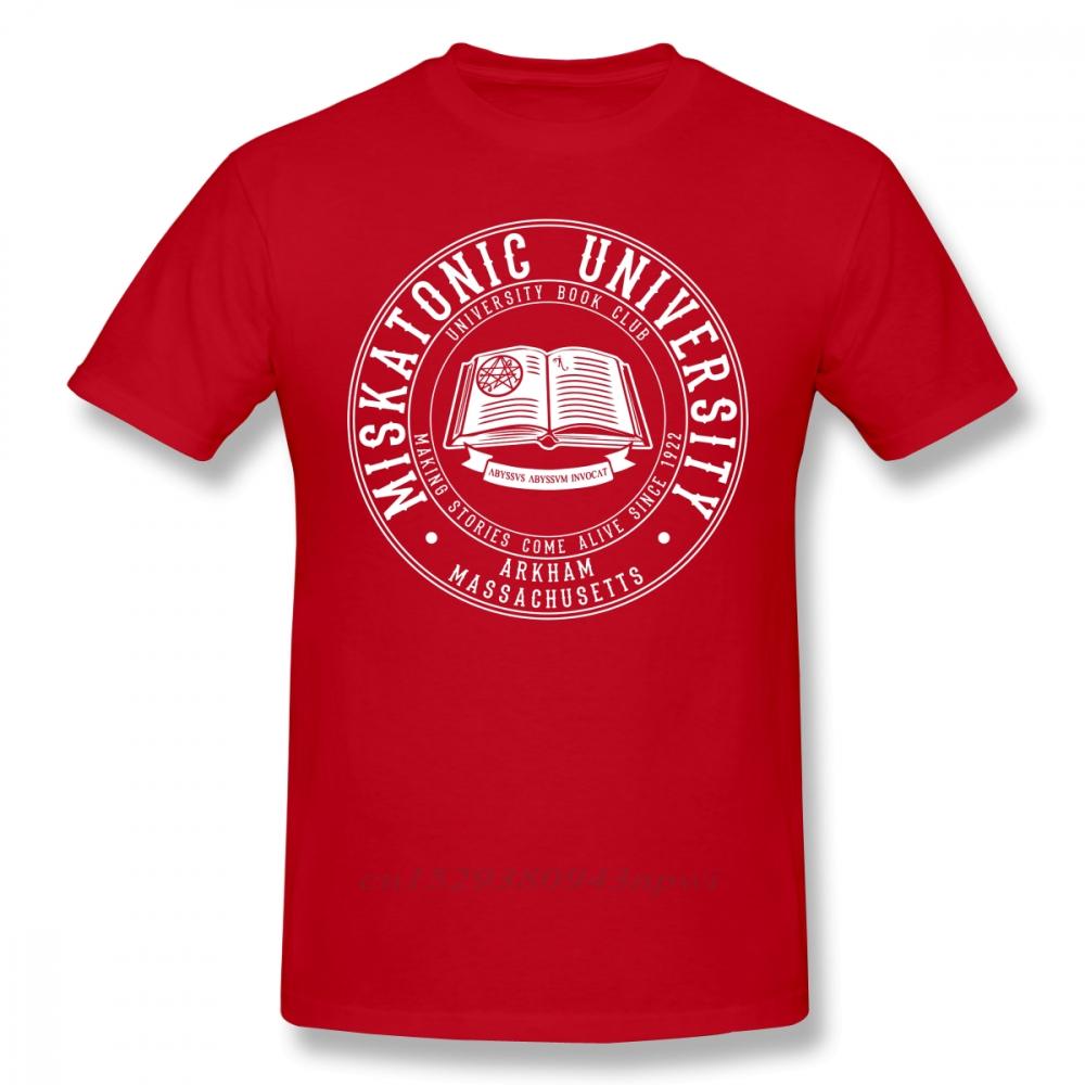 Arkham Horror T Shirt Miskatonic University Book Club TShirt Unisex Short Sleeve 100 Cotton Tee Shirt Oversized Streetwear Tshirt