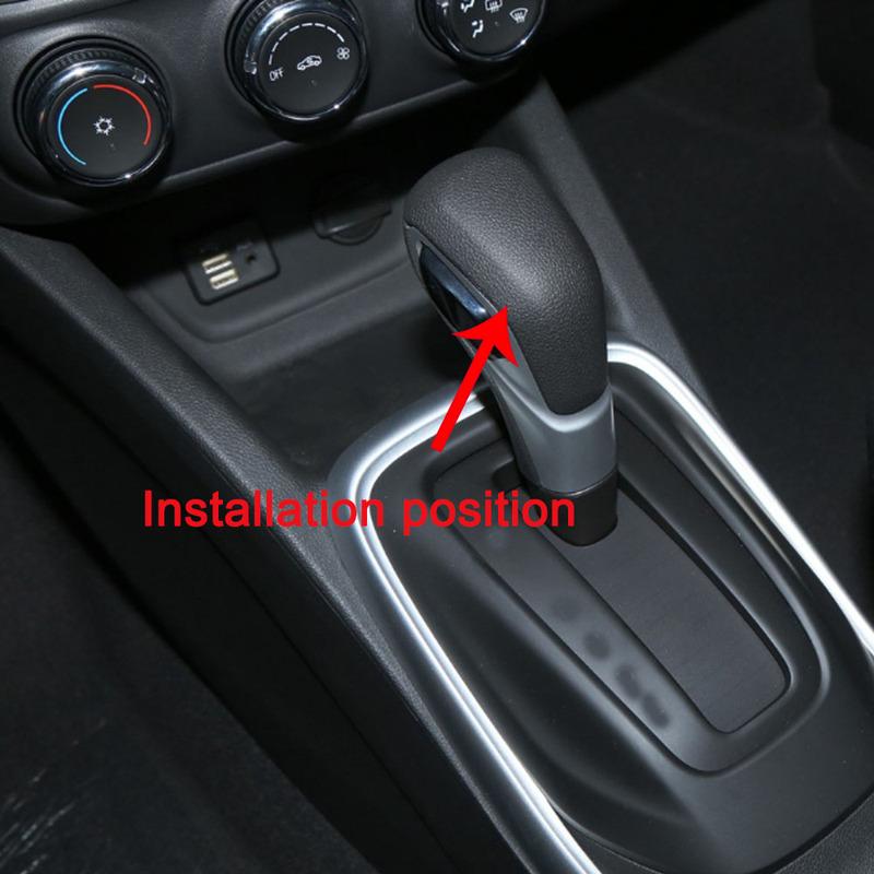 ABS Plastic Gear Shift Knob Head Trim Cover Frame For Chevrolet Tracker/Trax      2024 Interior Accessories