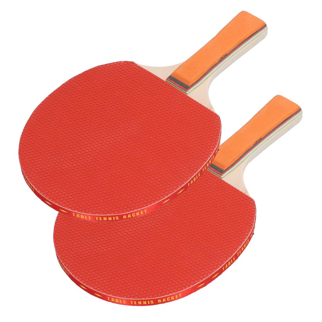 Ping Pong Paddle Handshake Set Table Tennis Paddle Kit Pack of 2 Rackets 3 Table Tennis Balls