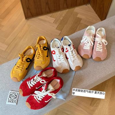European Station Women's Shoes 2025 Spring New Fashion Versatile Ugly Cute Retro Light Forrest Gump Casual Sports Training Shoes