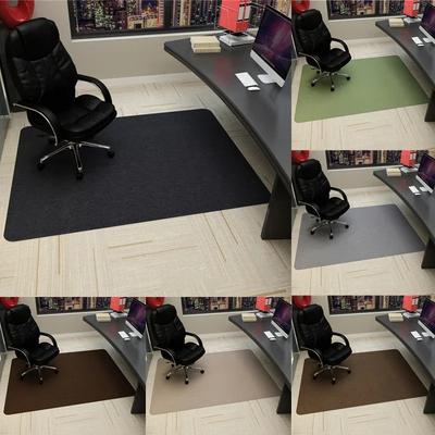 Büro-Drehstuhl mit Rollen Teppich Computer-Gaming-Matte Einfarbige Schlafzimmer Wohnzimmer Küchenteppich Rutschfest Einfache Dekoration