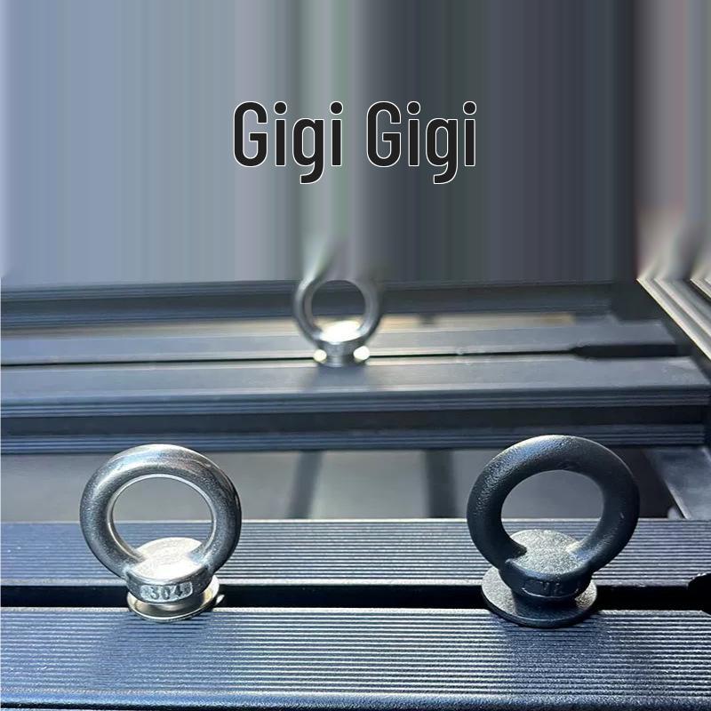 Black 304 Stainless Steel Eye Bolts for Roof Platform Luggage Rack Extension T-Slot Accessories