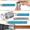Pipe Cleaning Brush 15/22mm Reusable Full-Metal Tube Cleaning Brush Electric Drill Accessories Rust Removal For Copper Pipe