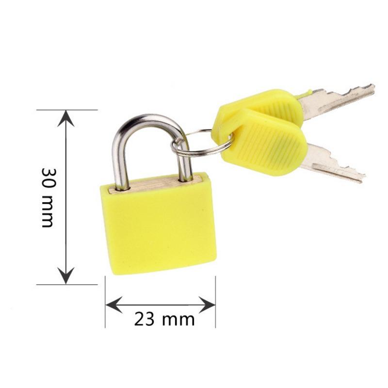Mini ABS Keyed Padlock for Luggages Padlock with Keys Anti Rust Outdoor Lock for Small Cabinets Drawers