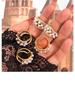 Korean-Japanese Style Zircon Shell Pearl Titanium Ring – Luxury, Trendy, Versatile Design