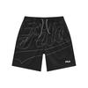 Logo Print Sports Solid Color Five-Point Casual Shorts Men Shorts Deep-Black T11M222805ABK