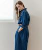 Maja Natural Washed Two-In-One Shirt Denim Long Dress