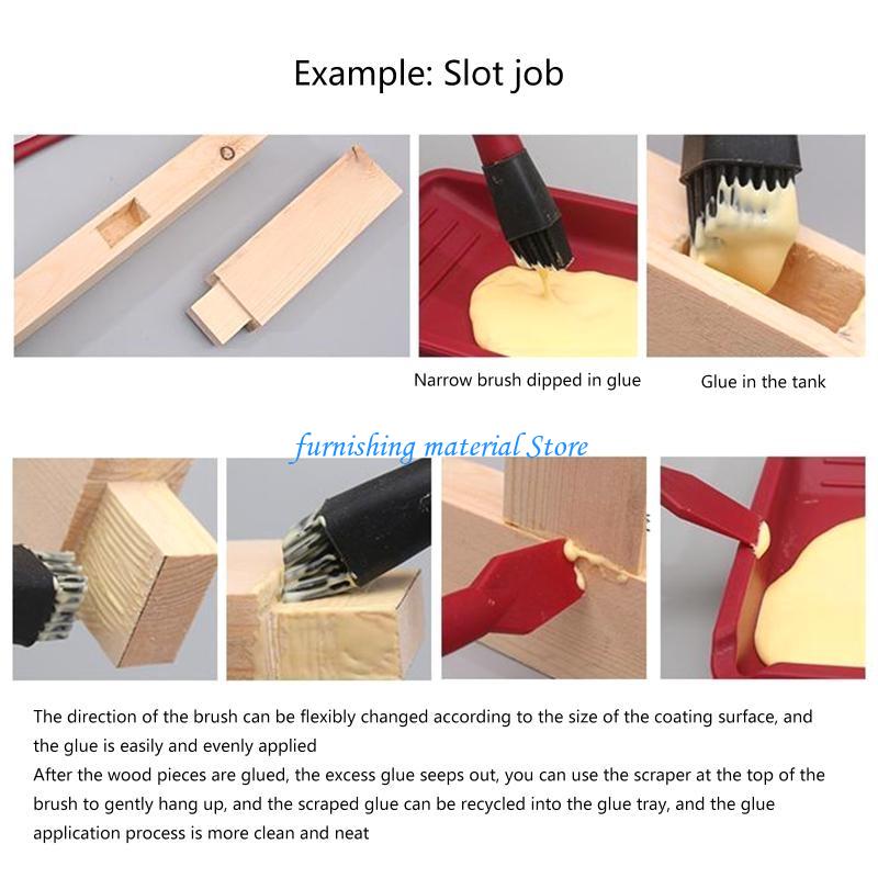 Y5GD 4 Pieces Woodworking Arts Crafts and Spreader Applicator Set 1 Tray 1 Comb for Wodworking Arts Crafts Around The China Mainland