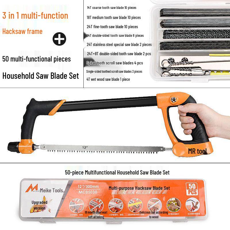 Hacksaw Frame: Multifunctional Hand Saw for Metal & Wood Cutting