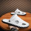 Fashion Mens Sandals Confortable Crocodile Pattern Lightweight Classic Beach Slippers Plus Size Non Slip Soft Black Sandals for Men