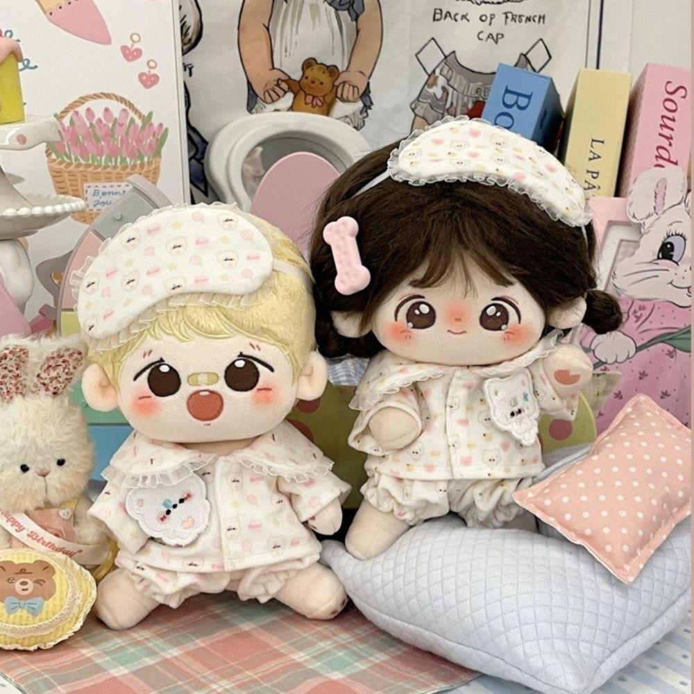 Lolita Cotton Doll Clothes Hoodies Plush Toy Clothes 20cm Cotton Doll  Dress  Doll Accessories