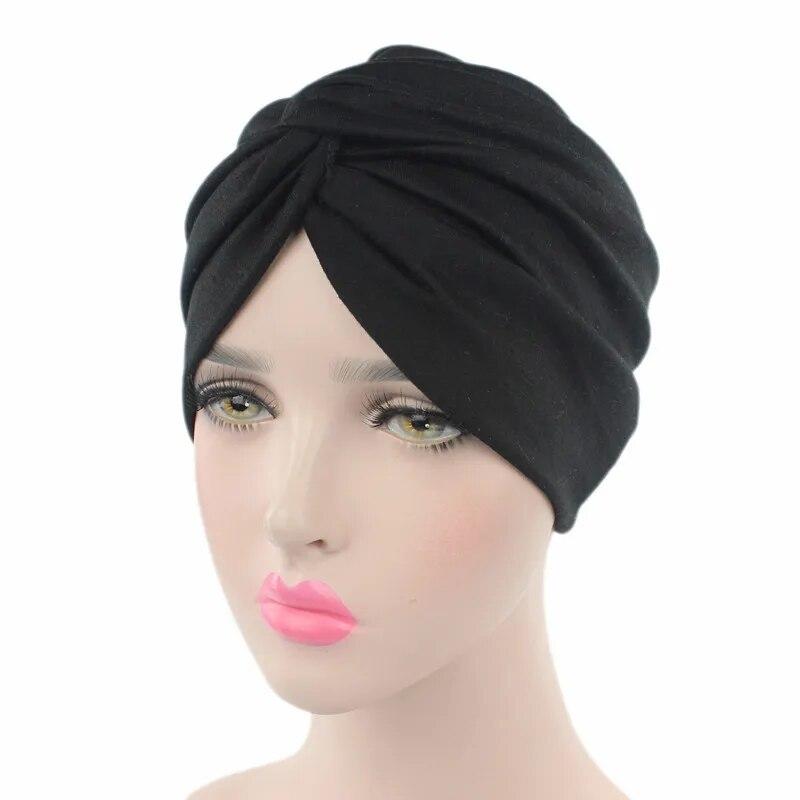 Fashion Women Cross Twist Turban Caps