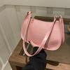 Elegante Borsa a Spalla Monocolore, Mini Borsa da Sotto Braccio da Donna, Portafoglio Sicuro con Zip, Custodia Multifunzione per Telefono, Tracolla Regolabile Leggera