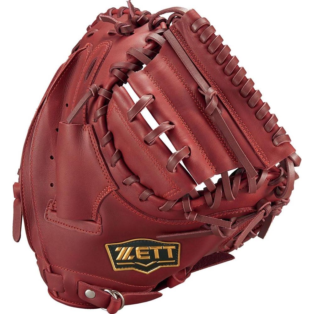 ZETT Soft Baseball Catcher's Mitt Soft Steer Bordeaux Brown Right Pitch BRCB35322