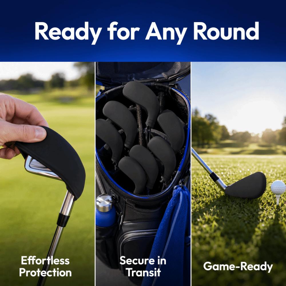 Elastic Club Head Cover Washable Protective Club Cover Flexible Golf Club Cover Travel Storage