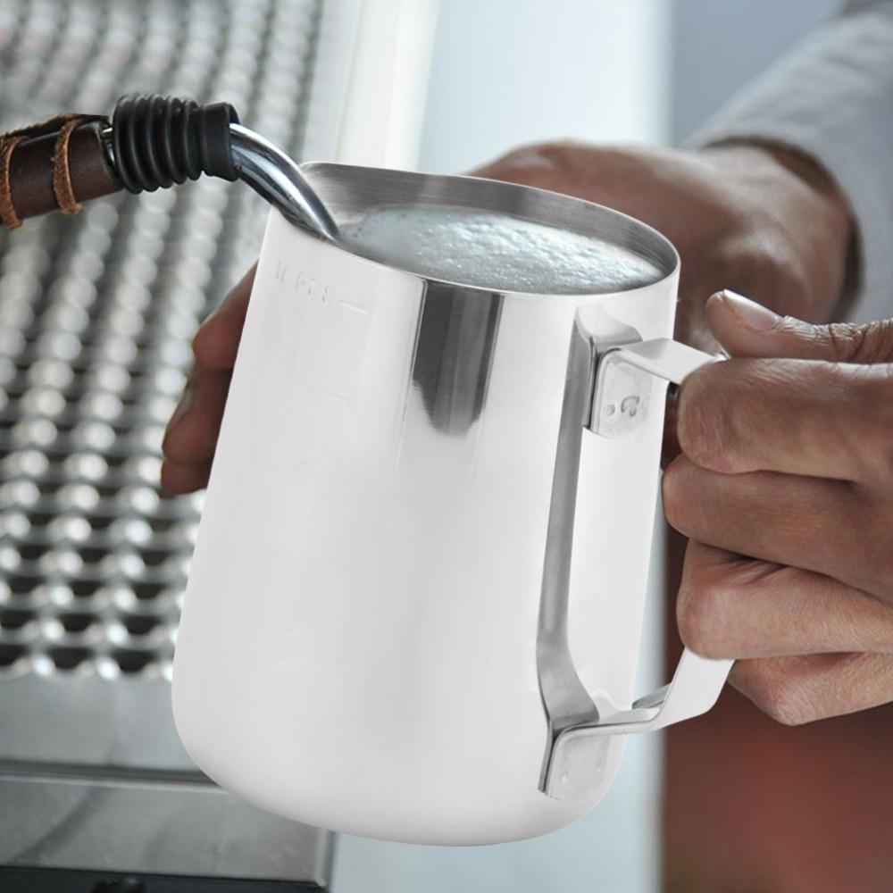 Clear Scale Milk Frothing Cup Sharp Spout Milk Frothing Jug Pull Flower Cup  Cappuccino Making