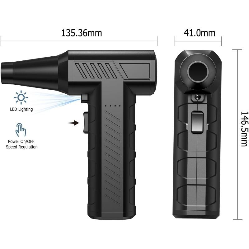Mini Blower Turbo Fan Compressed Electric Air Duster 130000RPM Cordless for Keyboard PC Cleaning Dry Blower Air Blower for Home