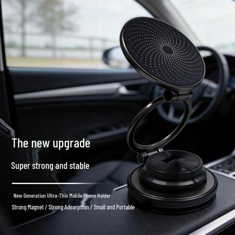 

Ultra-Thin 360° Folding Car Phone Holder with MagSafe Magnetic Suction for Navigation and Live Streaming Gunmetal