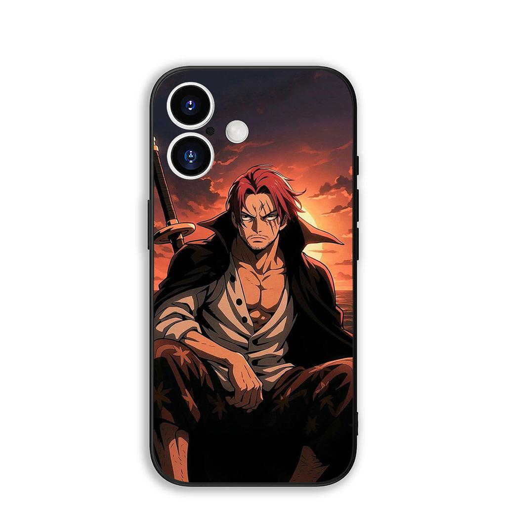 for Motorola Moto G82 G20 G22 G23 G32 G8 G7 G9 Power Plus G41 G30 G71 E22 E13 E20 E32 Case Shanks Red Hair One Pieces Luffy