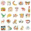 10/30/50pcs Colorful Illustration Graffiti Sticker Cute Animals Cartoon Decal DIY Laptop Journal Notebook Aesthetic  Sticker Pac