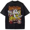 Hot Anime Dandadan Turbo Granny Clothing Men Women Casual Tshirts Washed Cotton Tee Retro Oversized T-shirt Harajuku T Shirt