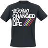 Camiseta de Algodón con Estampado Eléctrico Callboy Tekkno Cambió Mi Vida Hombres Mujeres Banda de Núcleo Electrónico Unisex Manga Corta