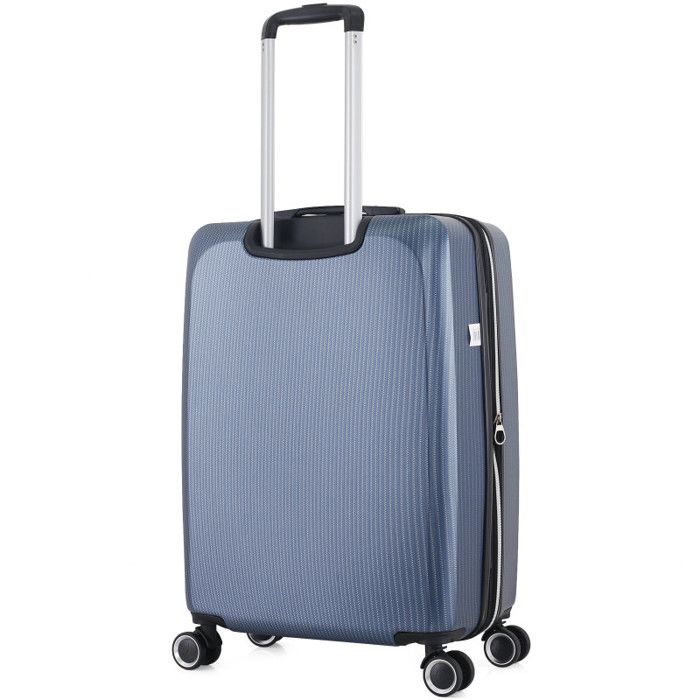 Lot de 3 valises Extensible Rigide Trolley Polycarbonate - LYS Paris 379/3 - Bleu
