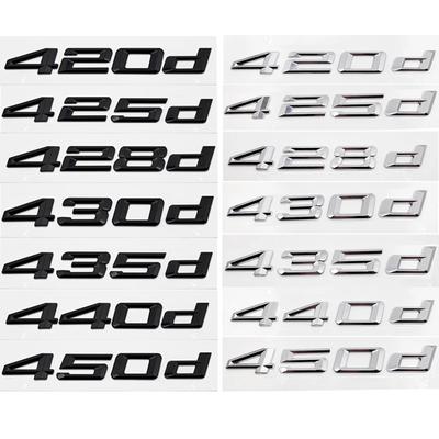 3D ABS Car Trunk Letters Logo Decals Badge Emblem Sticker For 4 Series 420d 425d 428d 430d 435d 440d F32 F33 F36 G22 G23 G26