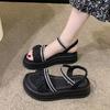 Fashion Outdoor Platform Sandals for Women New Breathable Fashion Woman Shoes Summer 2025 Comfortable Trending Pvc Designer Luxury Shoe