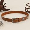 Punk Leather Belt for Women Pin Buckle Western Cowboy Waist Strap