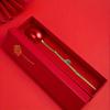 Romantic Simulation Rose Ring Box Red Gift Display Box Wedding Ring Storage Box  Valentine's Day