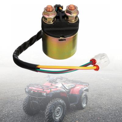 Relè solenoide di avviamento Colore Facile installazione antica Sostituzione relè di avviamento per moto in ottone Interruttore per