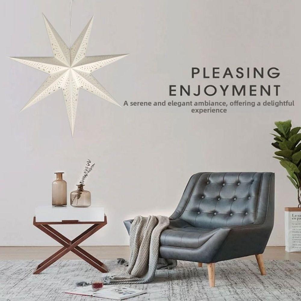 Christmas Decorations Hollow Star Pendants Folding Hanging Paper Stars Star Lampshade  Home Decor
